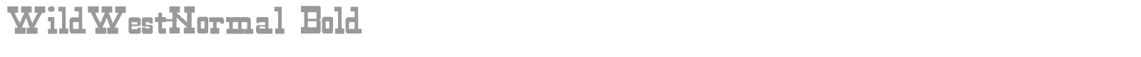 WildWest-Normal Bold font preview
